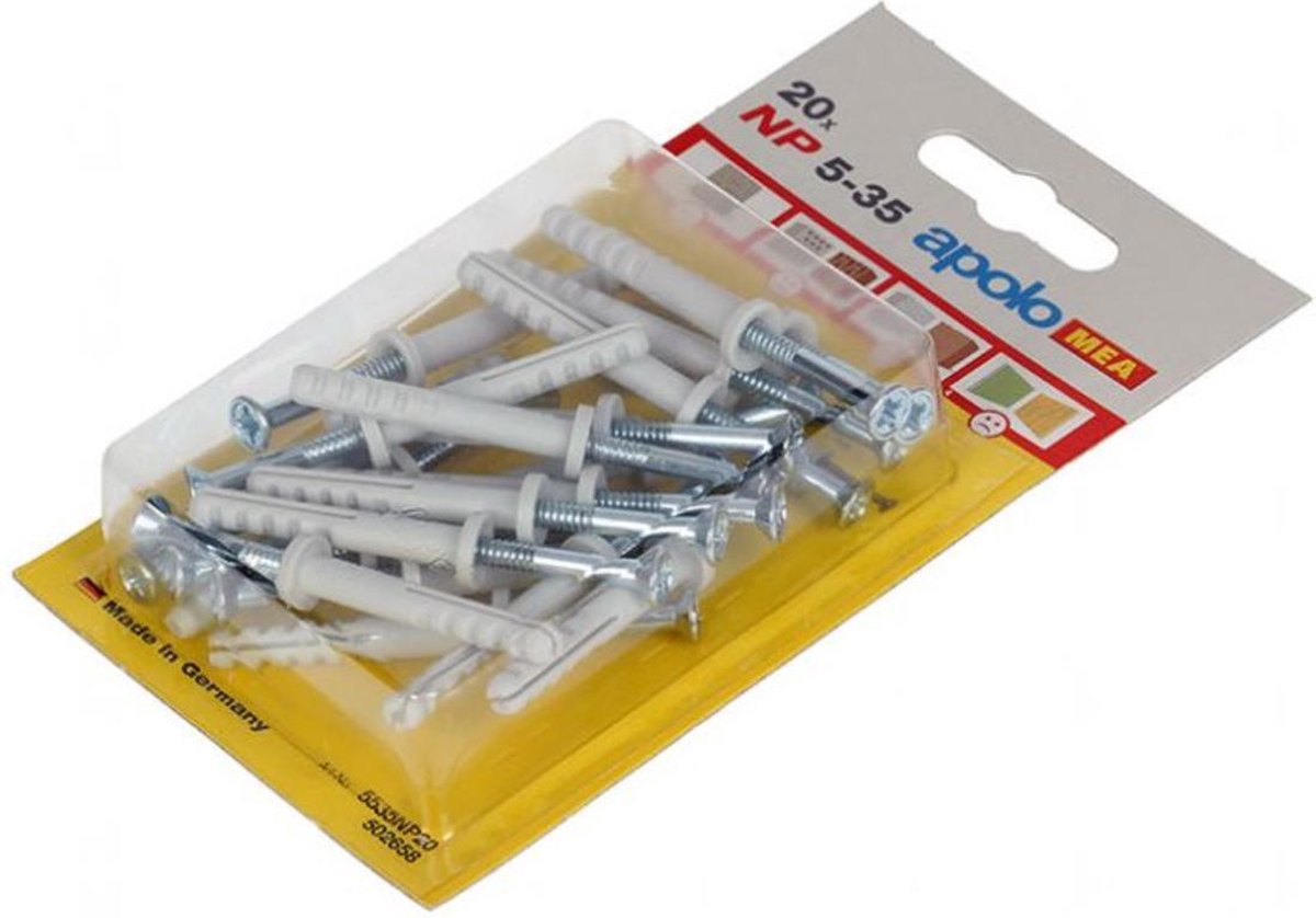 Plug Mea 20 Nylon Nagelpluggen Np 502658 5X35Mm