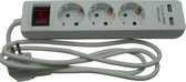 Stekkerdoos 3V + 2x USB 1,5M + Schakelaar Bellson