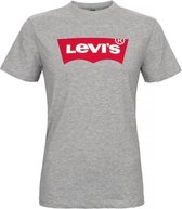 Levi's Housemarked - Heren t-shirt korte mouw - Ronde hals - Regular fit - 100% katoen - Grijs-rood - XXL