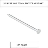 Spijkers Spijkers 3.0 X 65 Mm Zakje 135 Gr.