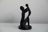 Moeder en Kind - 3D sculptuur - Moederdag- Mama cadeau - Kraamcadeau - Babyshower - Zwart