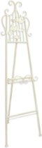 Schildersezel - Gietijzeren standaard - Wit - 162,5 cm hoog
