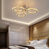3 Ring Kristallen Kroonluchter - Crystal Led Lamp - Woonkamerlamp - Moderne lamp - LED Plafondlamp - Plafoniere -