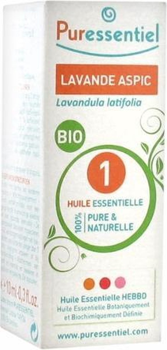 Goedkoopste Puressentiel Lavendel Aspic Etherische Olie Biologisch 10 ml