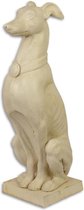 Gietijzeren beeld - Greyhound hond - Dieren sculptuur - 65,9 cm hoog