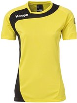 Kempa Peak Shirt Dames Limoen Geel-Zwart Maat L