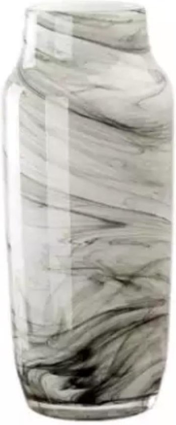 Artic Marble Vaas - Marmer Vaas - Ø 9 x H 31,5 cm - Luxury Vaas Medium | bol