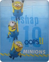 Minions At Work - Fleece Plaid - 110 x 140 cm - Blauw