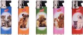 Slidecap aanstekers - Lighters - Prof - 50 stuks - Cats & Dogs design