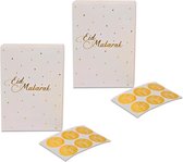 6x stuks Eid Mubarak thema papieren feestzakjes/uitdeelzakjes wit/goud 23 x 17 cm - Suikerfeest/Offerfeest