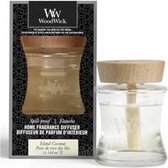 Woodwick - Island Coconut Home Fragrance Diffuser ( Juicy Coconut ) - Aroma Diffuser With Lid