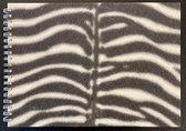 Luxe Schetsboek Tekenblok - 25 x 35 cm - A4+ - 140grams wit papier - Zebra omslag - Ringband - WireO