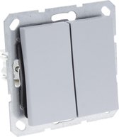 Q-Link S-Line schakelaar - inbouw - serie - aluminium
