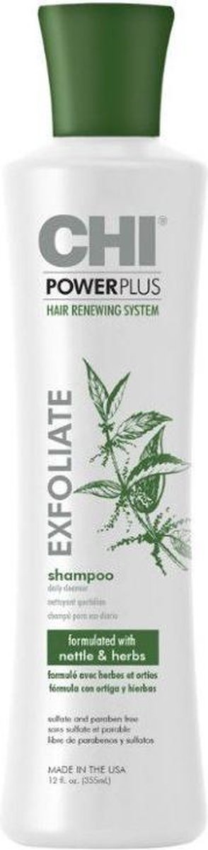 CHI Powerplus Exfoliate Shampoo 355ml - vrouwen - Voor Droog haar/Gekleurd haar