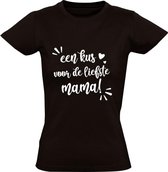 Kus liefste mama Dames t-shirt | moederdag | oma | moeder | grappig | cadeau | Zwart