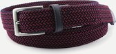 Steppin' Out Mannen Elastic Belt Rood Nylon Maat: one