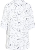 Cassis Dames Cassis - Blouse in bedrukt linnen - Blouse - Maat 42