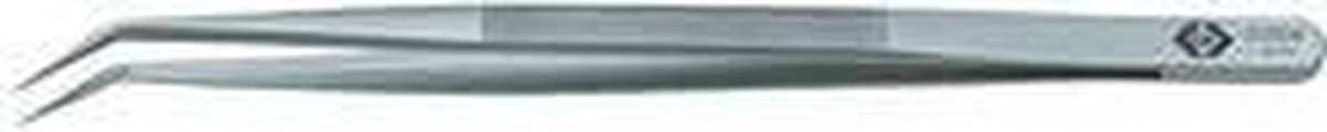 C.K T2359 Onderdelenpincet 22 SA Spits, gebogen, fijn 150 mm