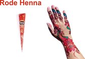 NEHA Henna Tattoe Rood 1 stuk - Klassieke Rode Cone - Tijdelijke & Traditionele Tattoeage - Gekleurde Pasta - Natuurlijke Pasta