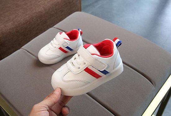 Kinderschoenen Elastisch / Wit / Sneaker / Kids / Jongens / Meisjes /  Lampjes / | bol.com