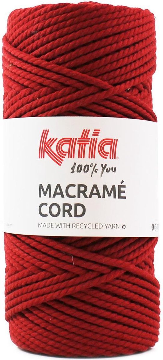 Katia Macramé Cord - 111 rood - Katoen Garen