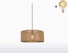 Hanglamp - IGUAZU - Jute - Rond - Small (50x22cm) - Met LED-lamp