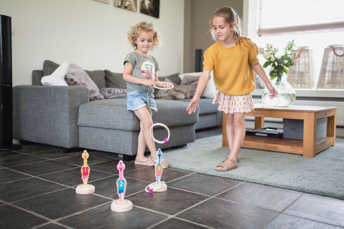 BS Toys Ringwerpen Vogels - Buitenspeelgoed - Werpspel kinderen - Werpspel hout - Spelletjes voor kinderen - Buiten speelgoed - Buitenspel - Buiten Spellen - Tuin Speelgoed - Houten speelgoed — afbeelding 5
