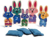 BS Toys Werpspel Bunnies Kussengevecht - Pittenzak gooien - Speelgoed 3 Jaar - Kinderspeelgoed