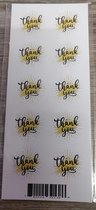 Hilset Creative - Sluitsticker - Thank You - 2.5cm (50 stuks)