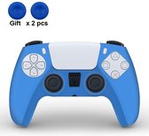 Siliconen Controller Hoesjes | Beschermhoes Skin | Geschikt voor PS5 - Playstation 5 | Softcover Case | Blauw