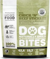 Nature’s Food gedroogde snacksticks - Kip & Kalf - Honden snack - 100% Natuurlijk