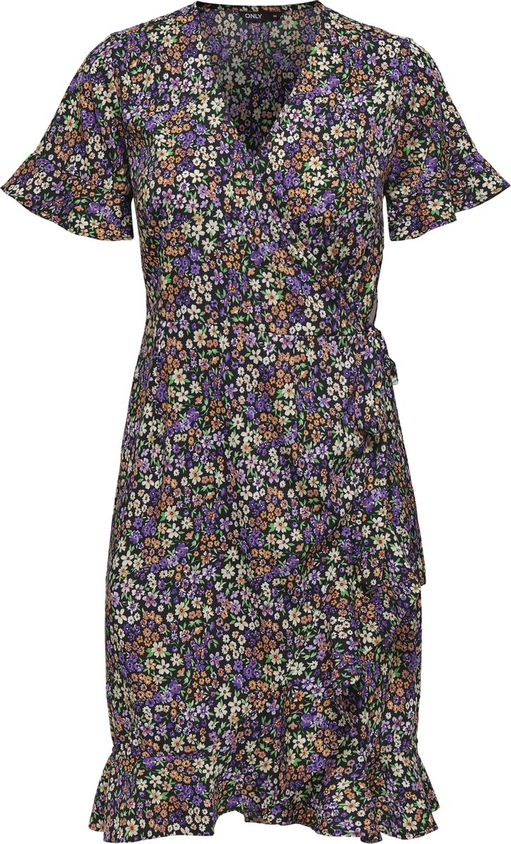 ONLY ONLOLIVIA S/S WRAP DRESS WVN NOOS Dames Wikkeljurk - Maat 40