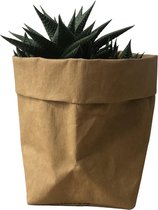 de Zaktus - cactus - san pedro - UASHMAMA® paperbag donker grijs - Maat S