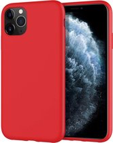 iPhone 12 pro hoesje rood siliconen case hoes cover hoesjes