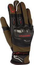 Bering Cortex Black Kaki Motorcycle Gloves T10