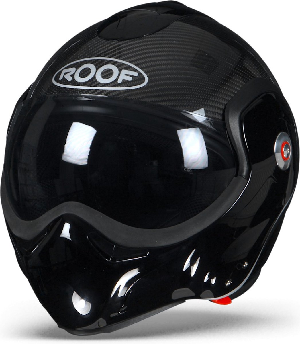 ROOF BoXXer Carbon Zwart Systeemhelm - Motorhelm - Maat XXL