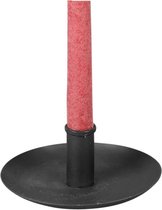 Rasteli Kaarsenhouder-Kandelaar voor tafelkaars Metaal Zwart D 15 cm (zonder kaars)