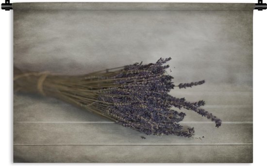 Tapisserie Herbes et Epices - Bouquet de lavande séchée Tapisserie coton 180x120 cm - Tapisserie avec photo XXL / Groot format!