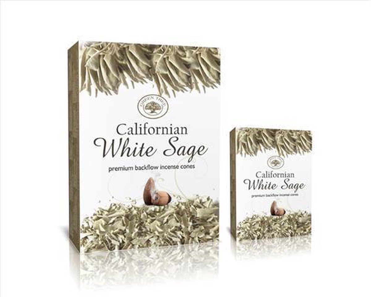 Green Tree Californian White Sage - Backflow - Wierook Kegels - 12 doosjes