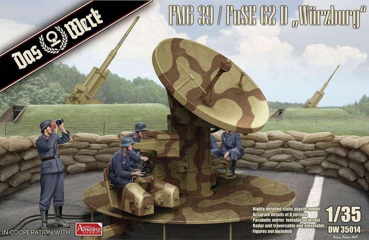 Das Werk Modelbouwpakket Auto - 35014 FMG 39 / FuSE 62 D Würzburg Plastic - 1:35 - Modelbouw