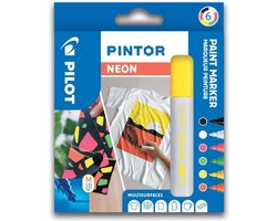 Pilot Pintor verfstiften neon set van 6