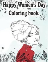 Happy Women's Day Coloring Book