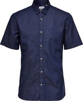 ONLY & SONS ONSTROY LIFE SS CHAMBRAY STRETCH SHIRT Heren Shirt - Maat S