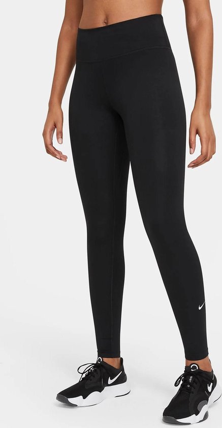 Legging de sport Nike Dri- FIT One pour femme - Noir / White - Taille M