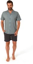 Heren shortama doorknoop Normann 10590503 - Grijs - 56