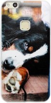 ADEL Siliconen Back Cover Softcase Hoesje Geschikt voor Huawei P10 Lite - Berner Sennenhond