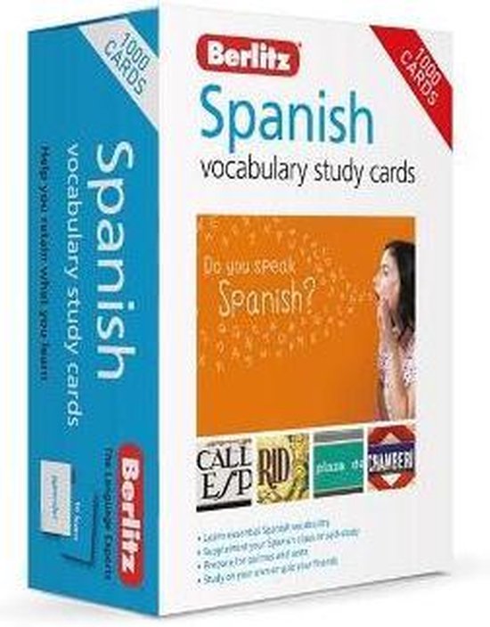 Afbeelding van het spel Berlitz Spanish Vocabulary Study Cards