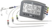 Signals™ 4-Kanaals Wi-Fi/Bluetooth BBQ Alarm Thermometer Zwart (Charcoal)