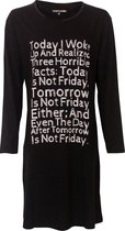 Temptation Dames Bigshirt nachthemd Zwart TPNGD2821A - Maten: XL
