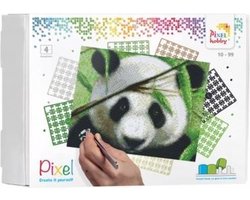 Pixelhobby Classic Panda 20x25 cm - Bestaat uit 4 basisplaten